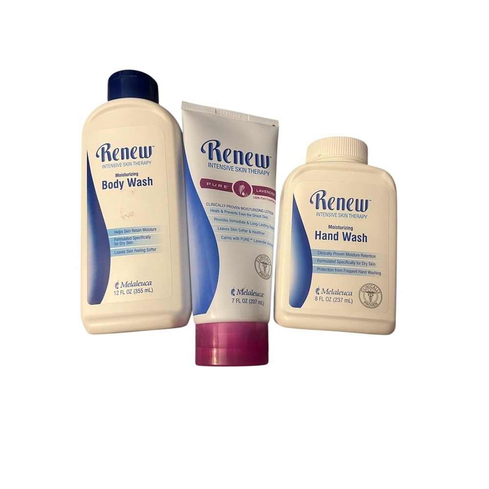 Melaleuca Renew Intensive Skin Therapy Lot- Body Lotion Hand Wash & Body Wash‎